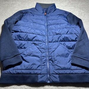 KNOSS men’s sz XL blue jacket full zip